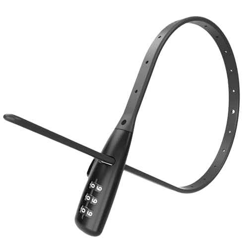 WARLION Zip Tie Lock - 3-Digit Adjustable Cable Lock, for Bike Rack, Motorcycle Helmet, Skateboard, Skis, French Door, Stroller & Cabinet - Ideal for Lightweight Security (1 Pack)