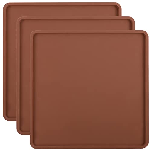 3Pcs Silicone Food Dehydrator Sheets with Edge - Non-Stick Tray Liners