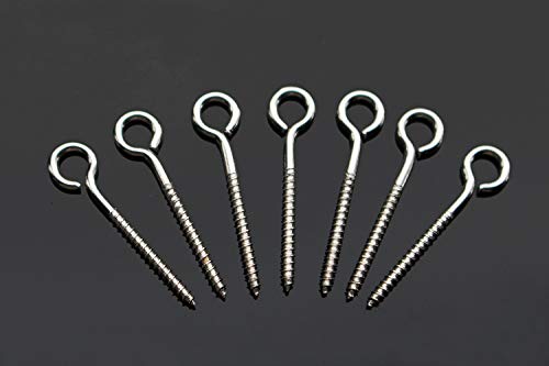 100 Pcs Stainless Steel Screw Fishing Lures for DIY Jerk Baits