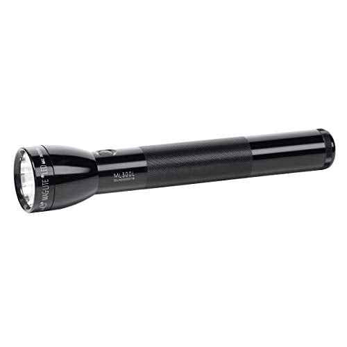 Maglite ML300L-S3016 ML300L LED 3-Cell D Flashlight, Black