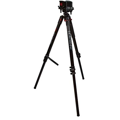 BOG Deathgrip Tripod with Durable Frame, Lightweight, Stable Design, Bubble Level, Adjustable Legs, Shooting Rest, and Hands-Free Operation for Hunting, Shooting, and Outdoors