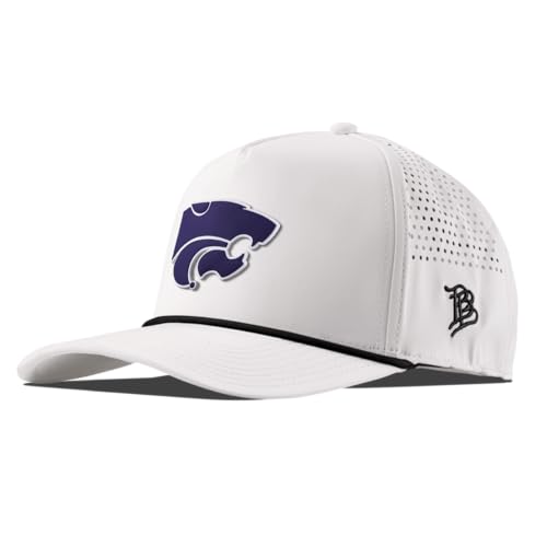 Kansas State Wildcats Logo Curved Rope Hat - One Size, White, Adjustable
