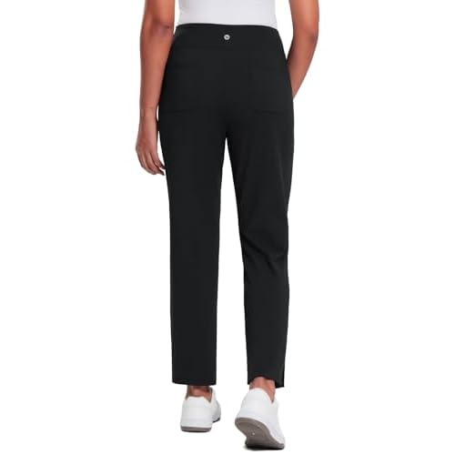 baleaf Women's Fleece Lined Pants Stretch Water Resistant Winter Thermal Travel Pants Cold Weather Gear Pockets Work Golf