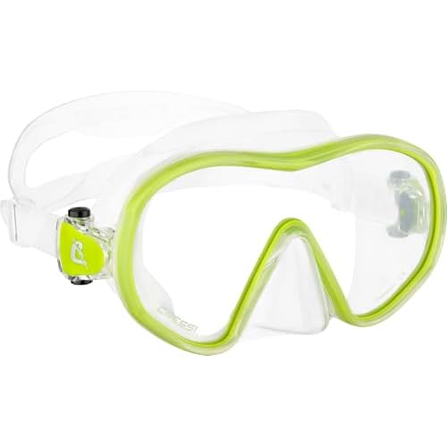 Cressi Single Lens Frameless Scuba Mask & Dry Snorkel for Snorkeling, Scuba Diving, F-Dual & Tao Dry: Designed in Italy