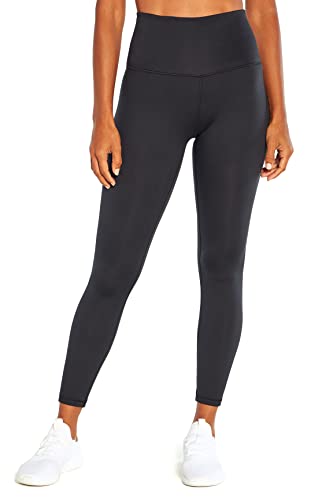 Large Black High-Rise Contender Deluxe Leggings for Women - Tummy Control