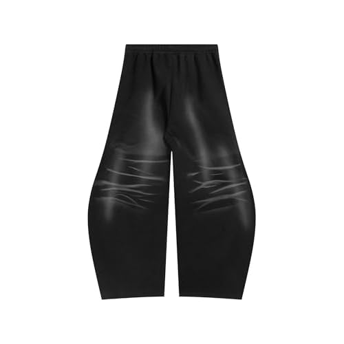 Aelfric Eden Baggy Barrel Sweatpants Womens Washed Wide Leg Sweatpants Drawstring Casual Comfy Lounge Pants