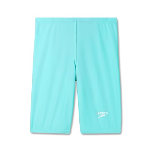 Speedo Boy's Swim Jammer - Solid Aquatic Shorts with Drawstring - Arctic Glass Variation
