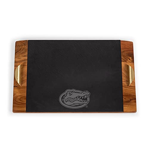 PICNIC TIME NCAA Unisex-Adult NCAA Covina Acacia and Slate Serving Tray, Charcuterie Board Set