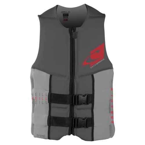 O'Neill Wetsuits Men's Assault USCG Life Vest, Coal/Flint, Medium