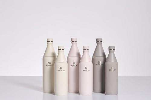All Day Slim Water Bottle - 34 oz Black, Leakproof, Double Wall Insulated