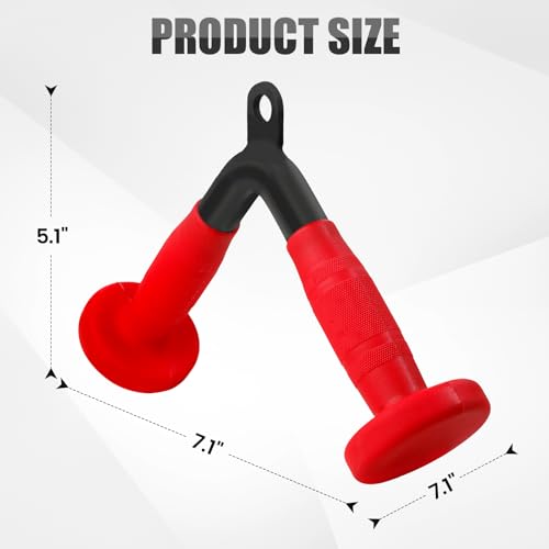 Cable Machine Attachments with PU Grips GMA001 - V-Shaped Triceps & Biceps Bar