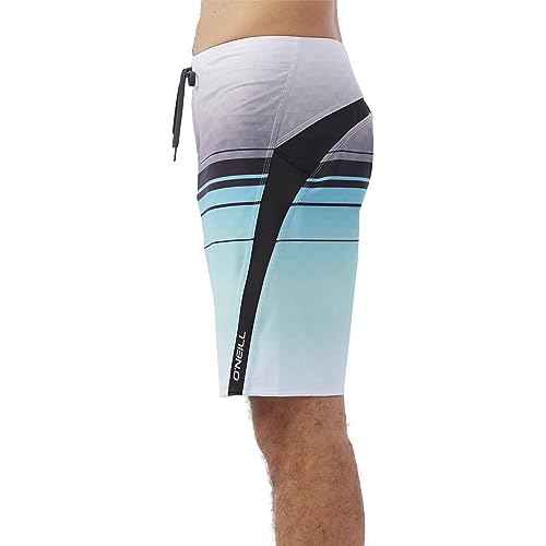 O'NEILL Men's 20 Inch S-Seam Boardshorts - Water Resistant Swim Trunks for Men with Quick Dry Stretch Fabric and Pockets