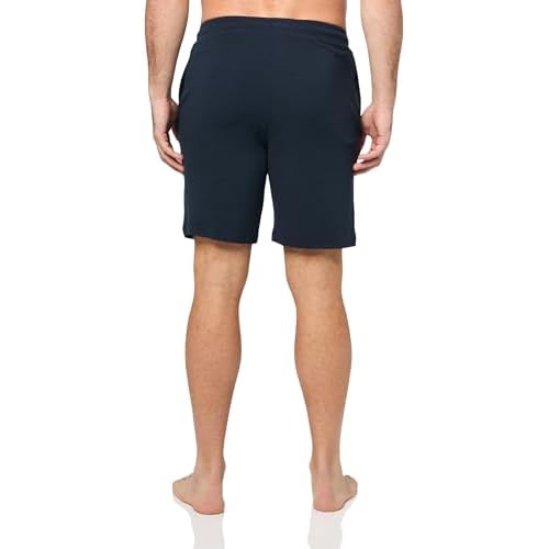 BOSS Soft Ribbed Sweat Shorts, Black Berry Blue, M