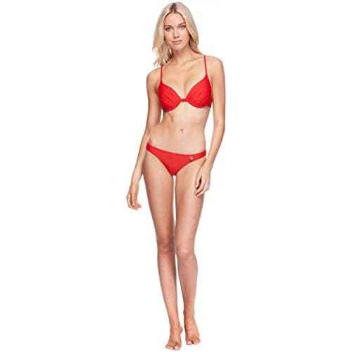Body Glove Women's Standard Smoothies Greta Solid Molded Cup Underwire Push Up Bikini Top