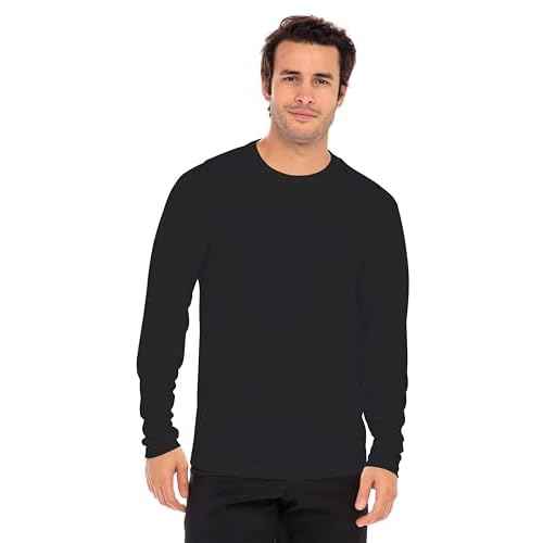 Men's Long Sleeve Moisture Wicking Athletic Shirts, Dry Fit Long Sleeve UV Protection Shirts Men for Workout, Running, Hiking