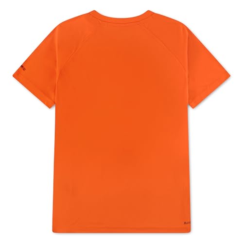 Hurley Boys' Graphic UPF 50+ Rash Guard Swim Shirt - Total Orange/Ombre / Medium