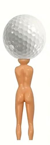 Funny Nude Lady Golf Tees Set - Adult Gag Party Favors, 10 Pack