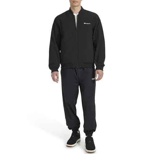 Champion mens Soft Shell Sport Bomber Jacket With Logo