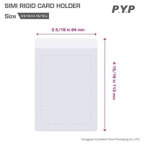 200 Pack Semi-Rigid Card Sleeves for Trading & Graded Baseball Cards