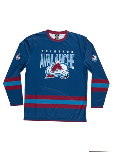 Men's Performance Long-Sleeve Rash Guard - Game Day Fit, Colorado Avalanche Large