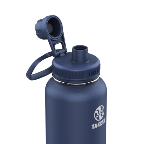 Takeya Actives 40 oz Stainless Steel Insulated Water Bottle - Midnight Blue