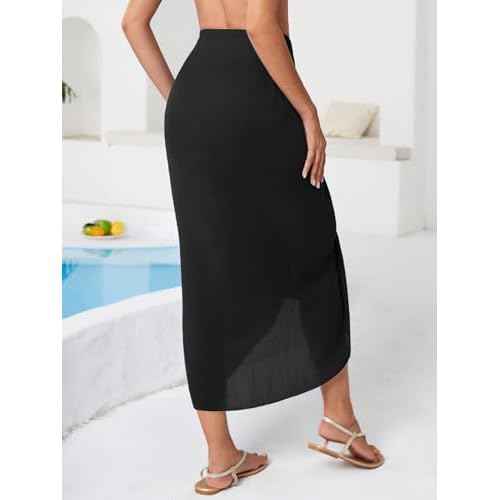 QIANXIZHAN Women's Swimsuit Cover Up,Beach Sarong Wrap Bottom Coverup for Women Short Skirt
