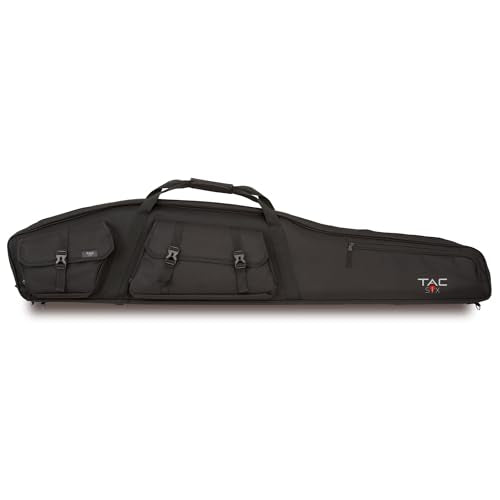 Allen Company Tactical Rifle Case - Padded Scoped Rifle Bag - Long Gun Soft Case with Padded Suppressor Pocket - 55IN Long Case - Velocity: Black or Camo Options