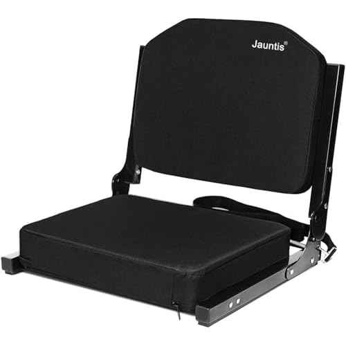 Stadium Seats for Bleachers, Bleacher Seats with Ultra Padded Comfy Foam Backs and Cushion, Wide Portable Stadium Chairs with Back Support and Shoulder Strap