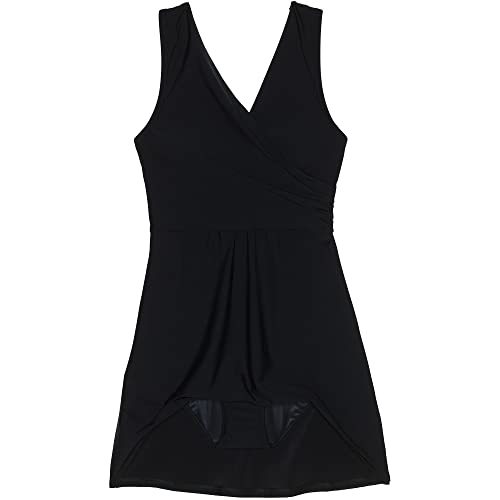 Lands' End Women's Tummy Control Surplice Wrap Swim Dress One Piece Swimsuit