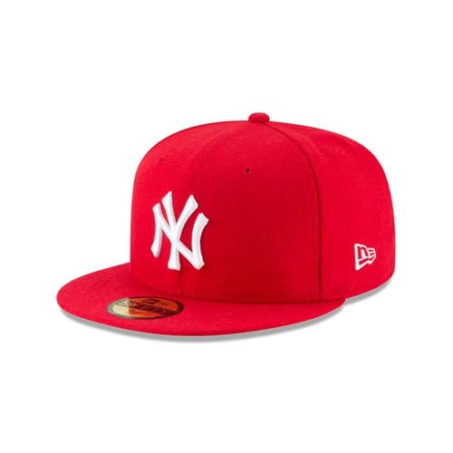 New York Yankees MLB Unisex Cap - Scarlet White 7 1/2 - New Era