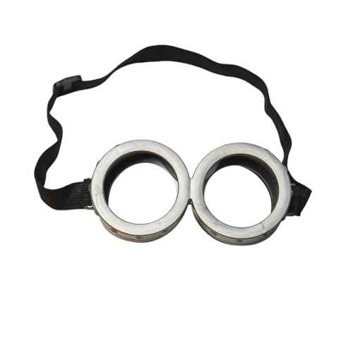 Happy Hippo Adult Costume Set, Yellow Beanie Hat, Black Gloves and Silver Goggles, Unisex