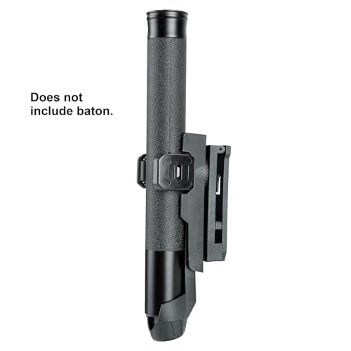360° Rotating Telescopic Baton Holder for Duty Belts and MOLLE Gear