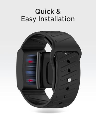 Black Silicone Fitness Watch Band for WHOOP 4.0/5.0 - Waterproof & Breathable