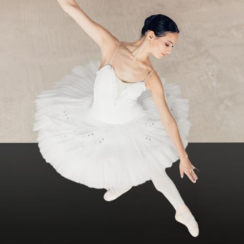 Portable Dance Floor Vinyl Mat 6.6x3.9 ft Ballet Practice Flooring Black