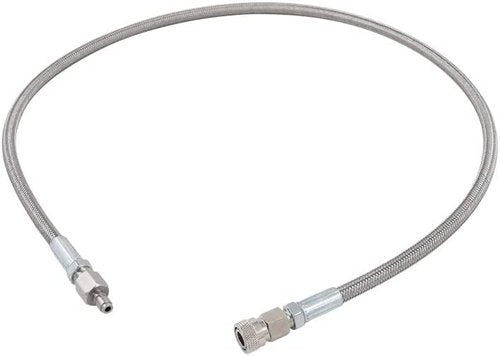 TUXING 4500Psi Pcp Paintball Airsoft Fill Whip Hose Extension,36inch Stainless Steel Air Filling Station Charging System with 8mm Male and Female Qick Plug