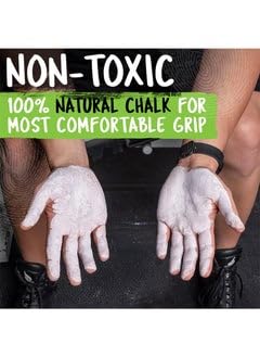 JSMA CARE Gym Chalk, Pure Magnesium Carbonate Chalk for Excellent Grip, Weightlifting, Gymnastics, Rock Climbing - Block Chalk 110gm (40z)