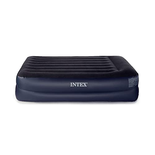Intex Pillow Dura-Beam Series Rest Raised Airbed with Internal Pump (2020 Model)