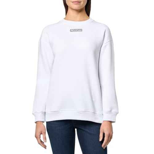 Lacoste Women's Oversized Brushed Fleece Crew Neck Sweatshirt