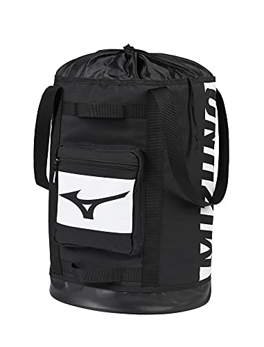 Mizuno Baseball Tote Bag Holds 8 Dozen Baseballs & 4 Dozen Softballs - Black