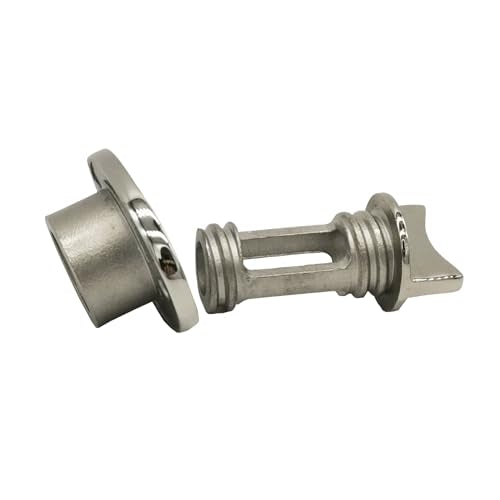 Marine 1-Inch Stainless Steel Drain Plug for Boat Garboard Hole 3/4" Thread