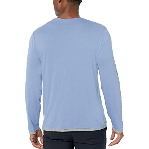 Vince Men's Dbl Layer L/S Crew