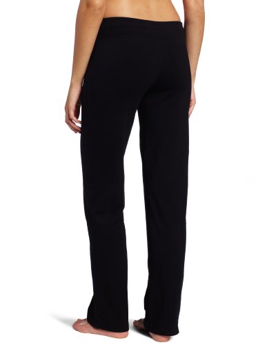 Danskin Women's Drawcord Athletic Pants - Medium Black Yoga & Workout Trousers