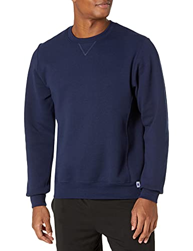 XX-Large Men's Dri-Power Fleece Sweatshirt - Navy, Moisture-Wicking, Cotton Blend
