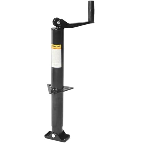 MaxxHaul 70159 14" Lift A-Frame Mount Trailer Jack with Top Wind - 2000 lbs. Capacity