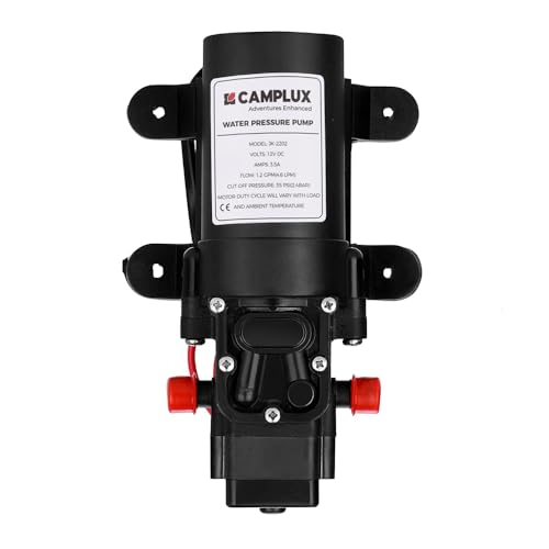 12V DC Water Pump 1.2 GPM Diaphragm Pump for RV Marine Boat Garden