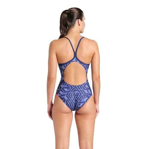 Arena Womens Arena Performance Women's Escape Team Print Light Drop Back Ladies Training Swimsuit