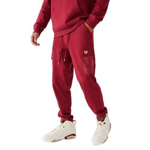 True Religion Men's Cargo Pocket Revolt Fleece Jogger