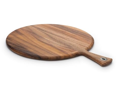 Acacia Wood Serving Paddleboard - Round 20.3" x 16" Kitchen & Dining