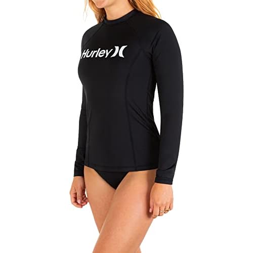 Hurley Women's Standard OAO Mock Neck Long Sleeve Rashguard