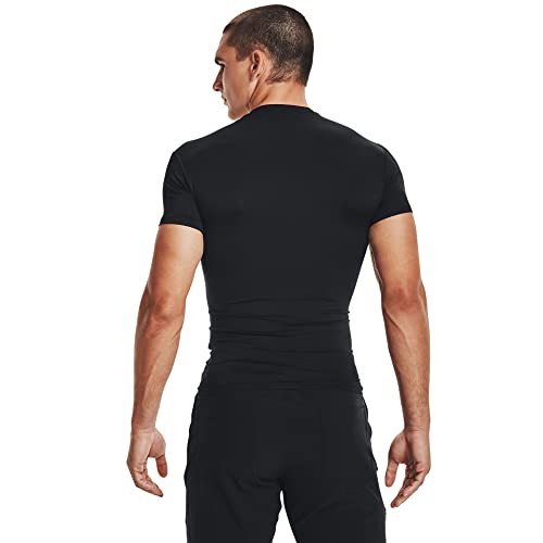 Under Armour Men's HeatGear Tactical Shirt Black Large - Compression & Moisture-Wicking Activewear
